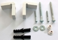 Крепеж д/унитаза с угловыми кронштейнами (д/скрытого монтажа)