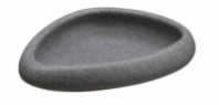 Мыльница настольная Черный камень полирезина