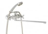 Смеситель д/ванны с 2-мя рукоятками с изливом L-40см. перекл.душа G314910 Свежесть GOTA ROCIO® 1/10