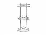 Полка металл. угловая 3-х ярусная овал 4893-3/ХПУО-3 хром ZALEL 1/10 Полка металл. угловая 3-х ярусная овал 4893-3/ХПУО-3 хром ZALEL 1/10