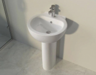 Умывальник-тюльпан "Art Luxe" 50 белый Эконом кат с (Sanita Luxe)