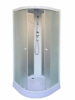 Душ.кабина 90*90*210 низкий поддон, мат.стекло, профиль белый EF931 PARLY (4 части)