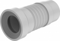 Слив д/унитаза 290/330 гибкий с фановым выпуском 110мм пластик Aquant Т712 1/21 (аналог К821)