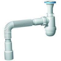 Сифон 1 1/4*40 с гофрой 40*40/50 Ани Пласт C2015 1/30