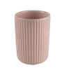 Стакан для зубных щеток керамика Плиссе розовый матовый СЕ1610ТA-ТВ