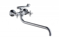 Смеситель д/ванны с 2-мя рукоятками с изливом S-35см. перекл.душа  G324510 Глазурь GOTA ROCIO® 1/10