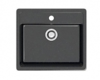 Мойка Джекки (черн.) глянец 570x505x200 с сифоном GOTA ROCIO