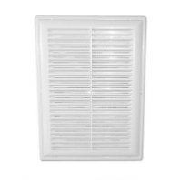 Решетка вентиляционная вытяжная с рамкой разъемная 200*300 2030ВР АБС белая 1/70