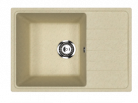 Мойка Модель GR 600-002 (слоновая кость) матовая SOFT-TOUCH 600*420*170 с сифоном GOTA ROCIO