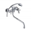 Смеситель д/ванны с 2-мя рукоятками с изливом S-30см. перекл.душа 123030-GR GR 1/10