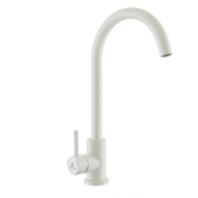 Смеситель д/кухни с высоким изливом Спектр 14410 молочно-белый нержав. сталь GOTA ROCIO 1/10