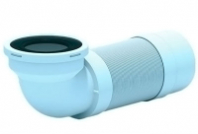 Слив д/унитаза 300/750 гибкий с выпуском 110мм пластик. арм. угол 90гр Ани Пласт К722R 1/15 (524577)