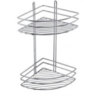 Полка металл. угловая 2-х ярусная 18см 4229 Zalel