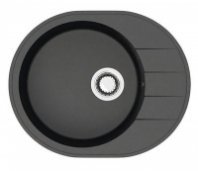 Мойка Модель 28/Q4 (черн.) матовая 615х500х228 с сифоном GOTA ROCIO