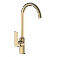 Смеситель Манчестер д/кухни с высоким изливом шар. креп.гайка 11930 латунь бронза GOLDEN FOX 1/10