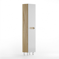 Пенал Бланко 300 дуб вотан/бел. 2 двери GOLDEN FOX