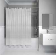 Шторка д/ванной с кольцами 200x180 см, 3D, прозрачная с рис. PEVA, IDDIS, P01PV18i11 Шторка д/ванной с кольцами 200x180 см, 3D, прозрачная с рис. PEVA, IDDIS, P01PV18i11