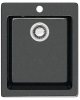Мойка Модель 8/Q4 (черн.) матовая 500x425x195 с сифоном GOTA ROCIO