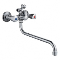 Смеситель д/ванны с 2-мя рукоятками с изливом S-30см. перекл.душа G096710 Ronda GOTA ROCIO® 1/10