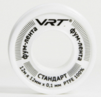 Лента Фум 12мм*0,1мм*12м д/воды VRT 1/10/1000