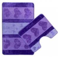 Набор ковриков д/ванной 2 предмета 60*100/50*60 HURREM Lilac 