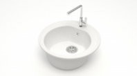 Мойка Модель 3 (бел) матовая 505х505х191 с сифоном GOTA ROCIO