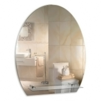 Зеркало 490*580 шв "Уют" с полкой