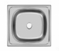 Мойка нерж.сталь накладная 0,4мм 500*400 гл.12см. без сифона ECO (23)