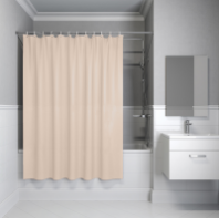 Шторка д/ванной с кольцами 200x180 см, PE, бежевый, IDDIS, P01PE18i11 Шторка д/ванной с кольцами 200x180 см, PE, бежевый, IDDIS, P01PE18i11