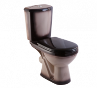 Унитаз-компакт Комфорт черный декор, кос. вып., ниж. подв. 2 реж арматура, сиденье полипропилен, креплением(г.Киров)