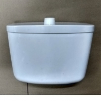 Бачок д/унитаза нижний  без полочки с бел. кнопкой пластик (г.Киров)