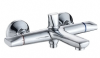 Смеситель д/ванны с 2-мя рукоятками, с коротким литым изливом G074210 Пальма GOTA ROCIO® 1/10 