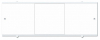 Экран д/ванны "Премиум" белый 1,68 алюм. профиль 3 дверки