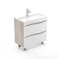 Подстолье Вода/AQUA 800 (2 ящика) слейт/белый под ум. Фостер 800 GOLDEN FOX