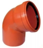 Отвод 110 угол 67 Рыжий (наруж.канал.) РосТурПласт 1/42