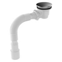 Сифон д/душ.поддона 1 1/2*60 с гофрой 40*40/50 Aquant V515 1/40