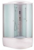 Душ.каб.1200*800*2150 выс.акр.под,мат.ст, г/м 6ф, элект, зерк, полоч, сиден, NG-3320-14L