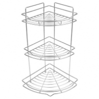 Полка металл. угловая 3-х ярусная АЕ-436 хром Sakura