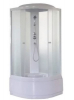Душ.кабина 80*80*215 высокий поддон, мат.стекло, белый профиль EF821 PARLY (3 части)