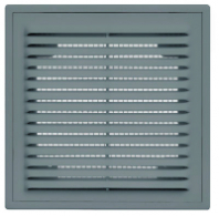Решетка вентиляционная вытяжная с рамкой 150*150 АБС-пластик 1515ВР графит