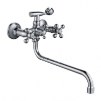 Смеситель д/ванны с 2-мя рукоятками с изливом S-35см. перекл.душа  G314510 Свежесть GOTA ROCIO® 1/10 