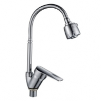 Смеситель д/кухни шар. с гибким изливом 2-х реж.аэрат гайка G232513 d40 Flex GOTA ROCIO® 1/10
