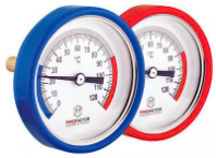 Термометр биметалл.63мм аксиальный с гильзой PFSG 868-ВР