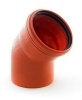 Отвод 200 угол 45 Рыжий (наруж.канал.) Россия