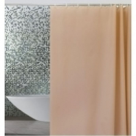 Шторка д/ванной 180*180см с кольцами бисквит 0002A ZALEL Шторка д/ванной 180*180см с кольцами бисквит 0002A ZALEL