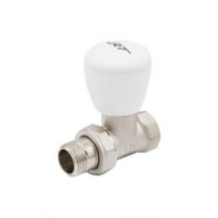 Вентиль радиат. ручной регулировки 1/2 прямой никель VERTUM