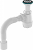 Сифон 1 1/2*40 с гофрой 40*50 Aquant B0510 (литой выпуск) 1/30 (аналог A0510)