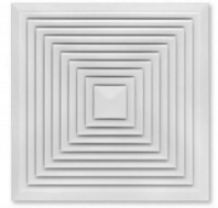 Решетка вентиляционная приточно-вытяжная 160*160 160/100ВФ с фланцем D100 белая 1/60 Решетка вентиляционная приточно-вытяжная 160*160 160/100ВФ с фланцем D100 белая 1/60