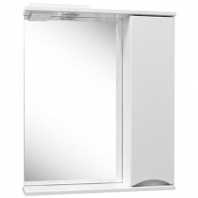 Шкаф зеркальный Женева 600 лев 1С белый GOLDEN FOX