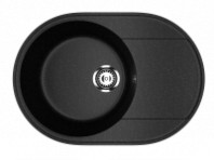 Мойка Модель GR 610-004 (черный оникс) матовая SOFT-TOUCH 610*470*175 с сифоном GOTA ROCIO